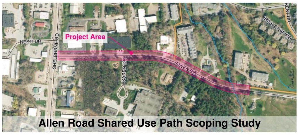 Allen Road Shared Use Path Study Area